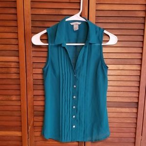 H&M green blouse